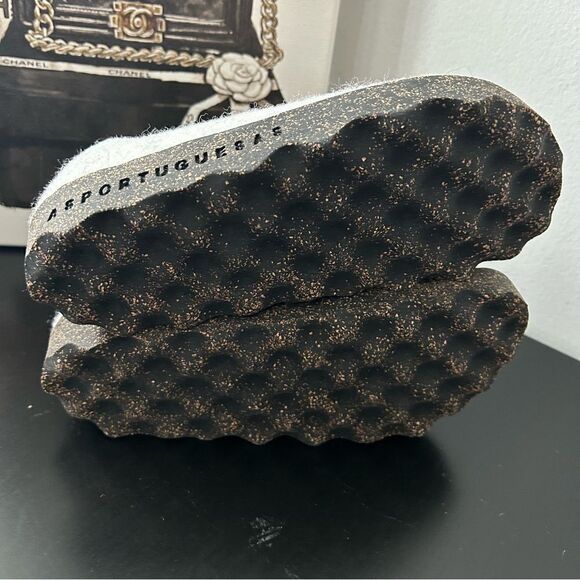 Asportuguesas Wool Cork Lace-up Shoes Off-White - Picture 7 of 9